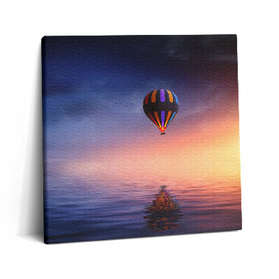 Obraz z fotografie na plátně 60x60 cm Balón nad vodou