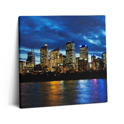 Obraz na plátně 60x60 cm Večerní procházka v Sydney