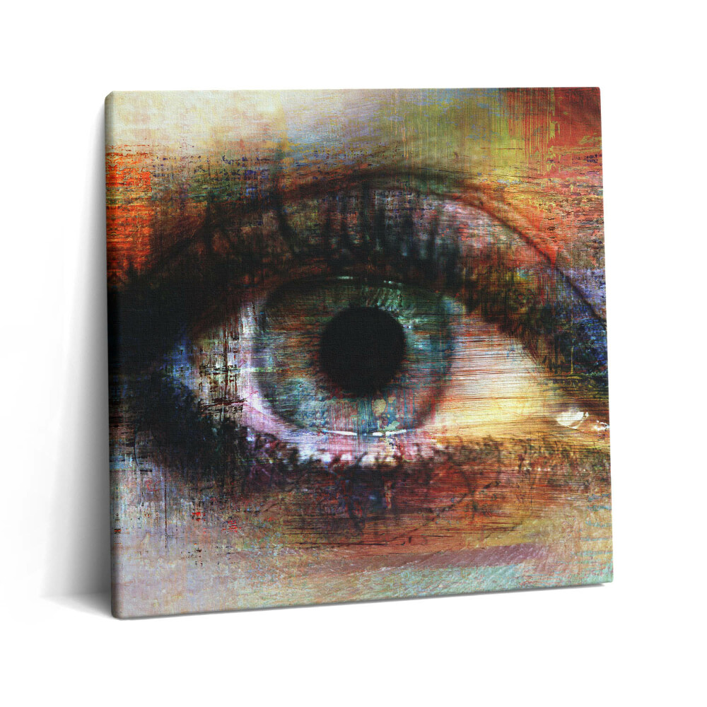 Obraz canvas 60x60 cm Pouliční umění - oko s texturou