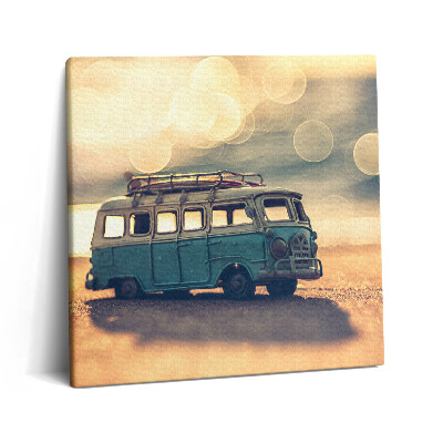 Obraz z fotografie na plátně 60x60 cm Karavan na pláži