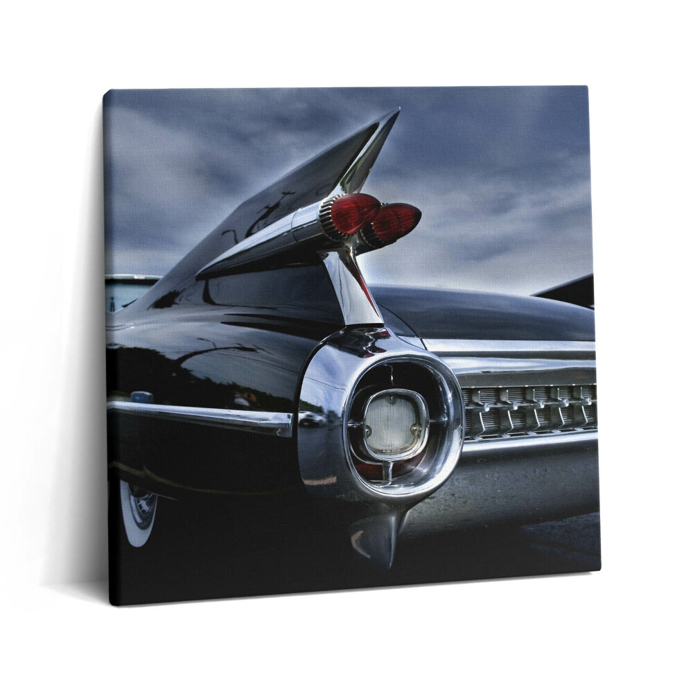 Obraz canvas 60x60 cm Historický černý vůz Cadillac