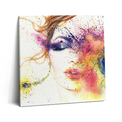 Obraz z fotografie na plátně 60x60 cm Portrét tajemné ženy