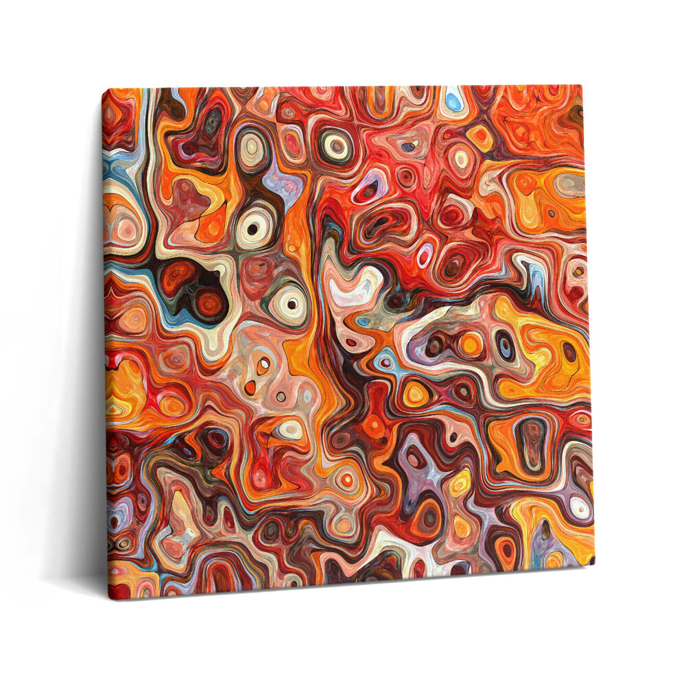 Obraz na plátně 60x60 cm Abstraktní chaos - velká improvizace