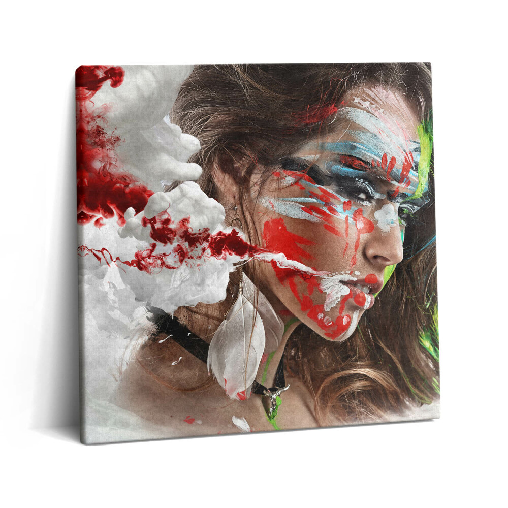 Obraz z fotografie na plátně 60x60 cm Portrét indiánky