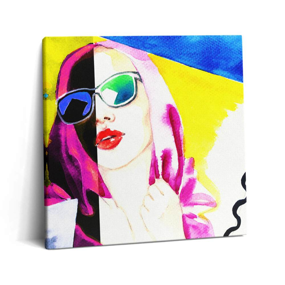 Obraz na plátně 60x60 cm Žena se dvěma tvářemi