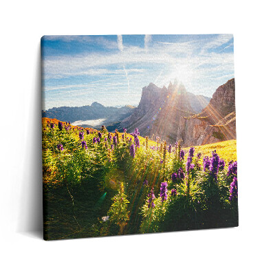 Obraz canvas 60x60 cm Dolomitská krajina