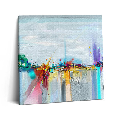 Obraz na plátně 60x60 cm Abstraktní olejová krajina