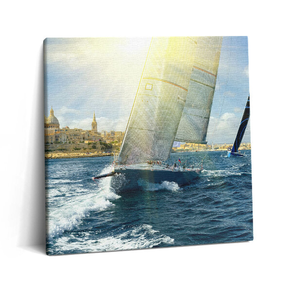 Obraz canvas 60x60 cm Plovoucí jachty