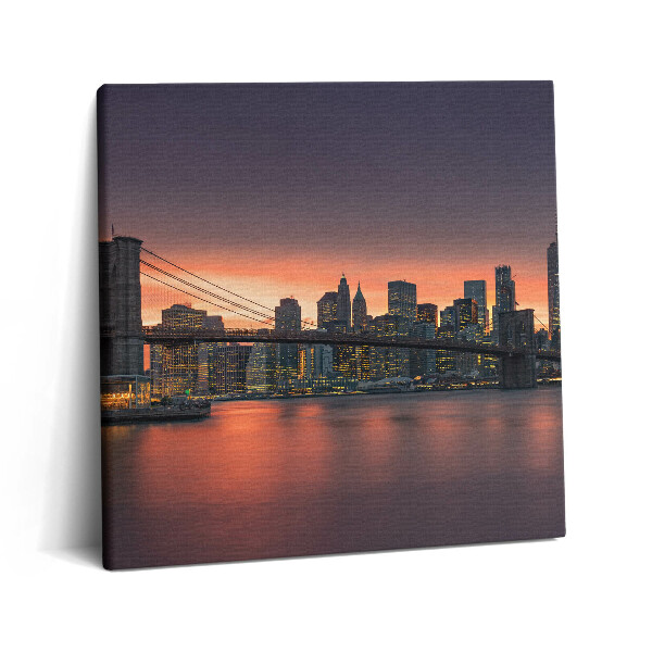 Obraz na plátně 60x60 cm East River v New Yorku