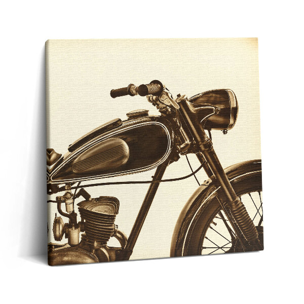 Obraz canvas 60x60 cm Retro sépie - motorka ve vintage stylu