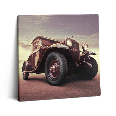 Obraz canvas 60x60 cm Auto ve stylu vintage