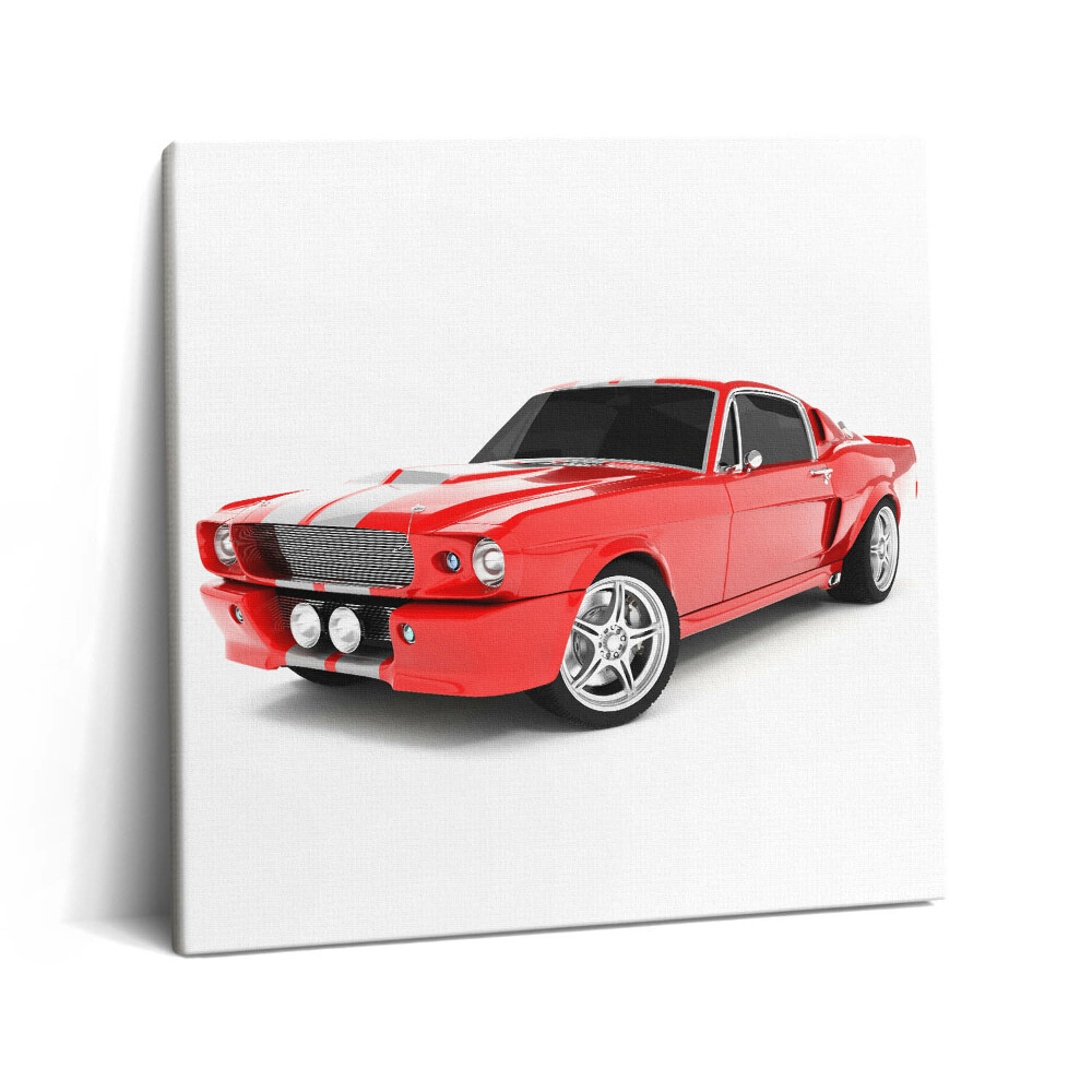 Obraz canvas 60x60 cm Červené sportovní auto