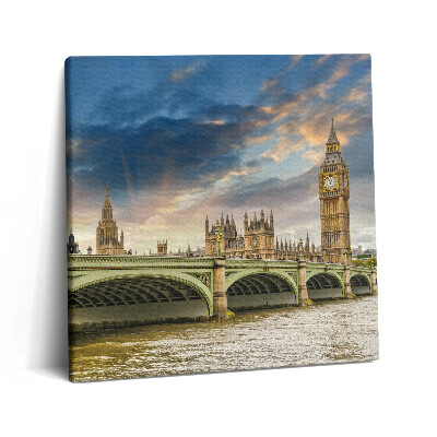 Obraz z fotografie na plátně 60x60 cm Architektonická krajina Londýna
