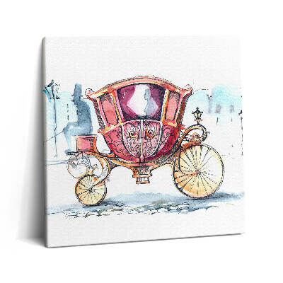 Obraz z fotografie na plátně 60x60 cm Starý královnin kočár