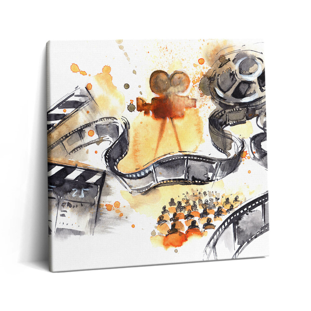 Obraz z fotografie na plátně 60x60 cm Fotografie - fotoaparát a film