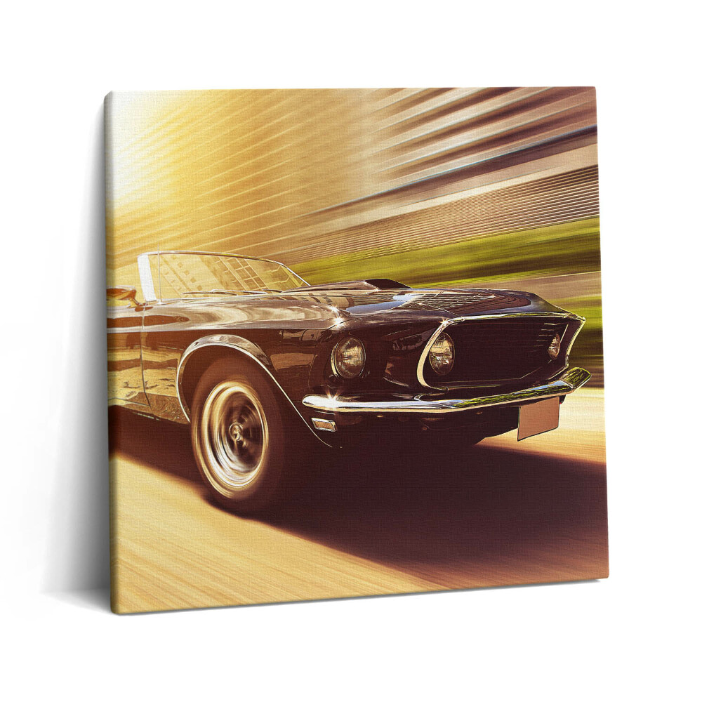 Obraz na plátně 60x60 cm Klasický automobil v pohybu