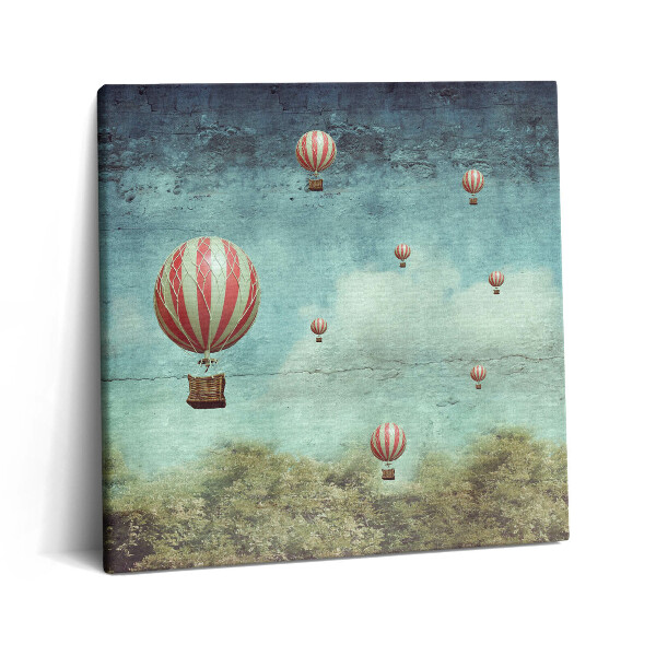 Obraz canvas 60x60 cm Balóny létající na obloze