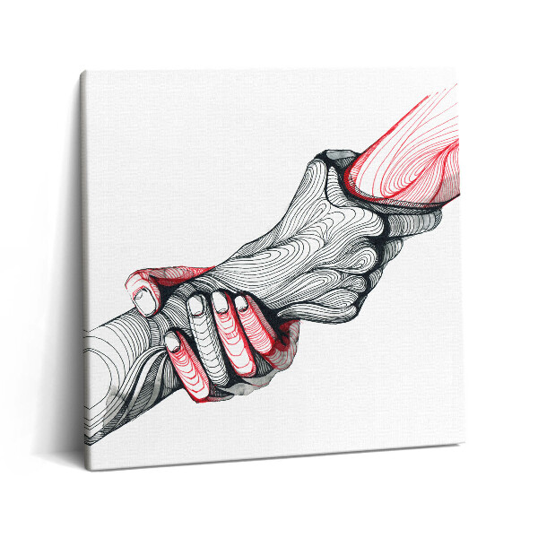 Obraz na plátně 60x60 cm Drží se za ruce
