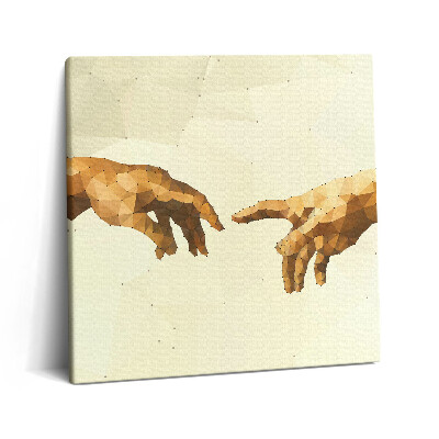 Obraz na plátně 60x60 cm Stvoření Adama