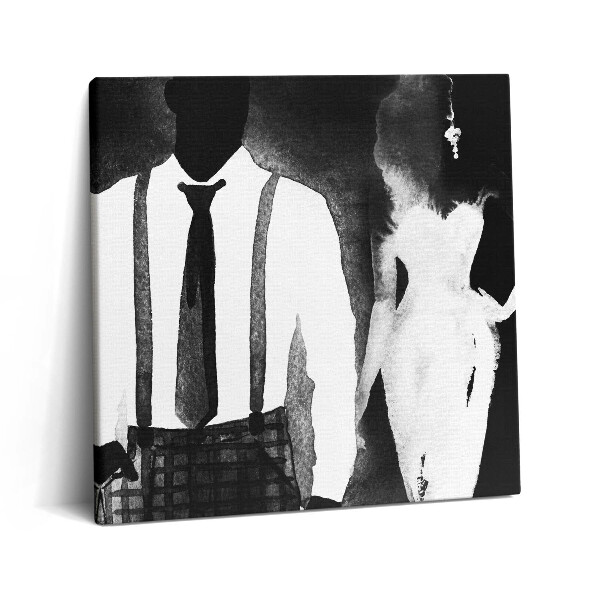 Obraz z fotografie na plátně 60x60 cm Akvarel pro ženy a muže