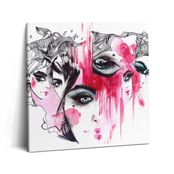 Obraz canvas 60x60 cm Mnoho tváří abstrakce