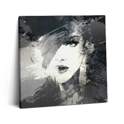 Obraz z fotografie na plátně 60x60 cm Žena ve stylu akvarelu