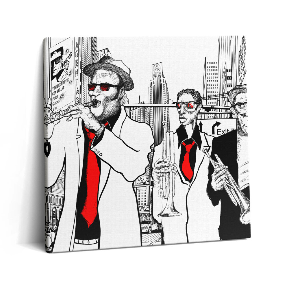 Obraz na plátně 60x60 cm jazzová kapela