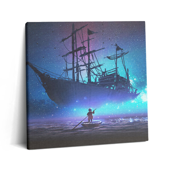 Obraz na plátně 60x60 cm Fantazie plachetnice