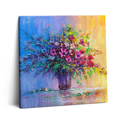 Obraz z fotografie na plátně 60x60 cm Květiny ve váze