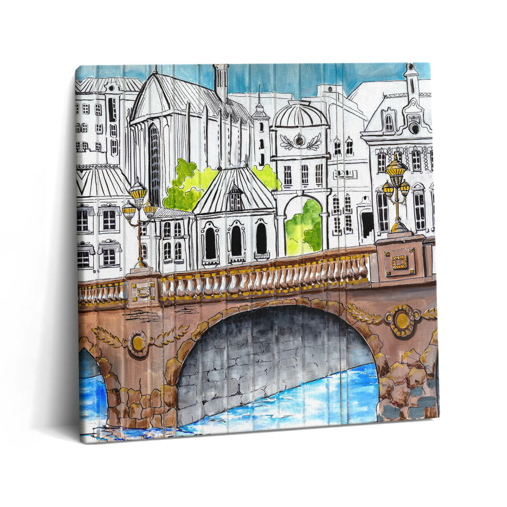 Obraz na plátně 60x60 cm Kultura městských graffiti - Francie