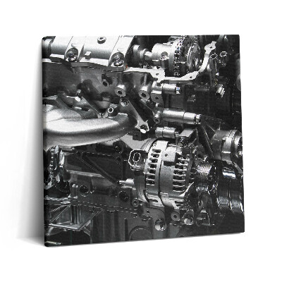 Obraz z fotografie na plátně 60x60 cm Část automobilového motoru