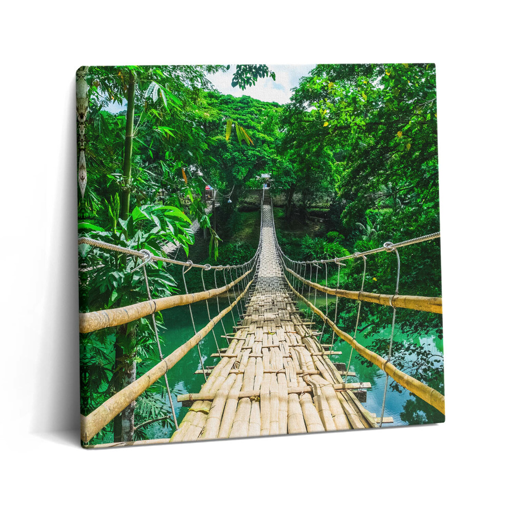 Obraz canvas 60x60 cm Most v lese na Filipínách