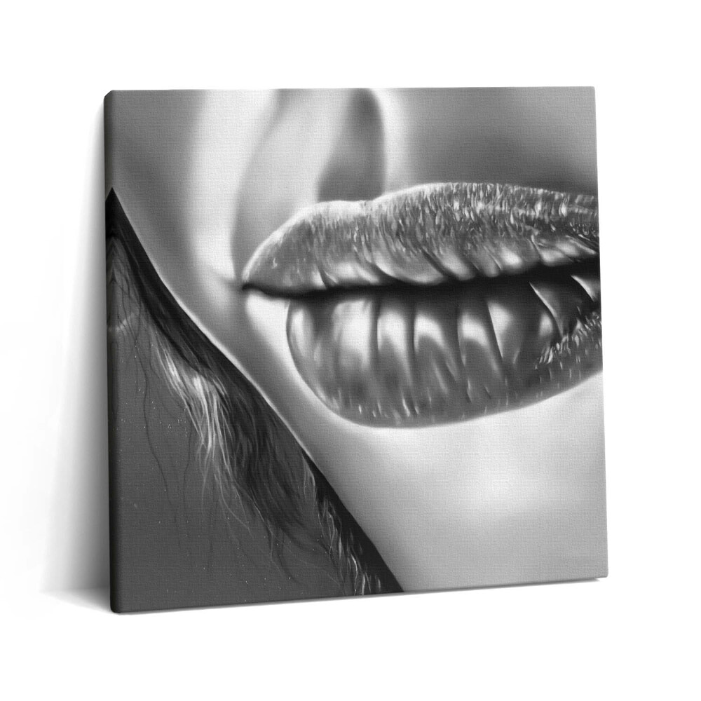 Obraz canvas 60x60 cm Ústa ženy