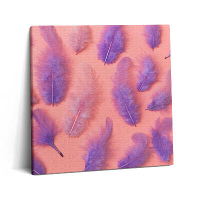 Obraz canvas 60x60 cm Barevné peří