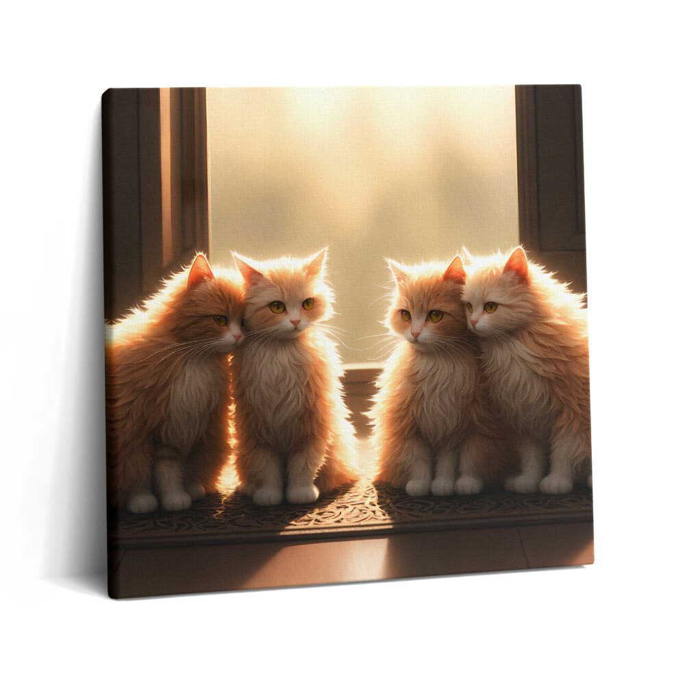 Obraz na plátně 60x60 cm Sladké kočky