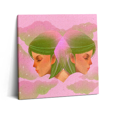 Obraz na plátně 60x60 cm Abstraktní portrét ženy