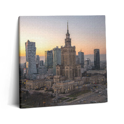 Obraz z fotografie na plátně 60x60 cm Palác kultury a vědy Varšava