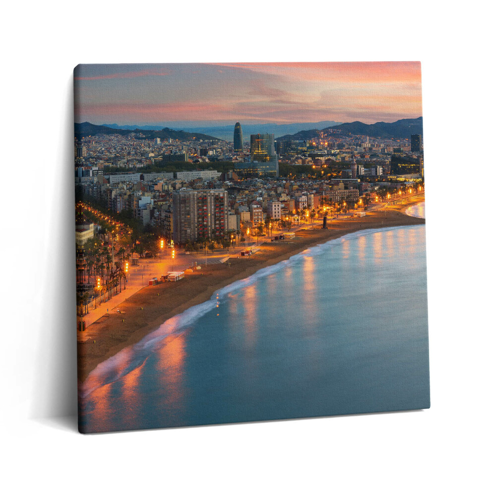 Obraz z fotografie na plátně 60x60 cm Východní pláž v Barceloně
