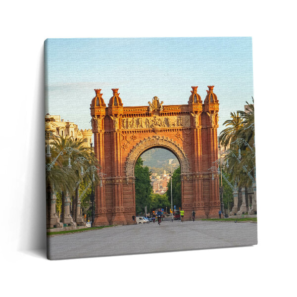 Obraz canvas 60x60 cm Vítězný oblouk Barcelona Katalánsko