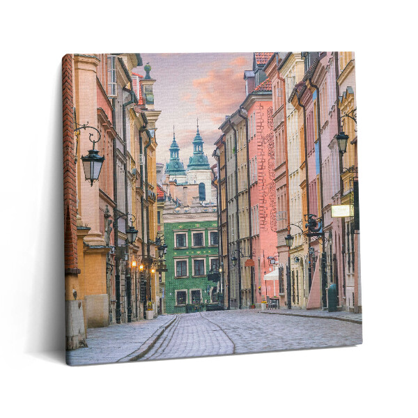 Obraz z fotografie na plátně 60x60 cm Staré město ve Varšavě