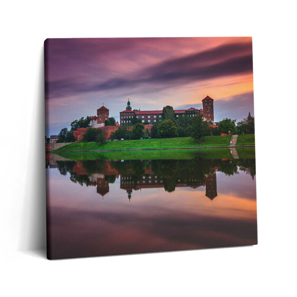 Obraz na plátně 60x60 cm Královský hrad Wawel východ