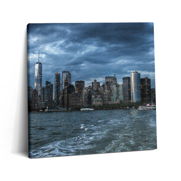 Obraz z fotografie na plátně 60x60 cm Panorama New Yorku