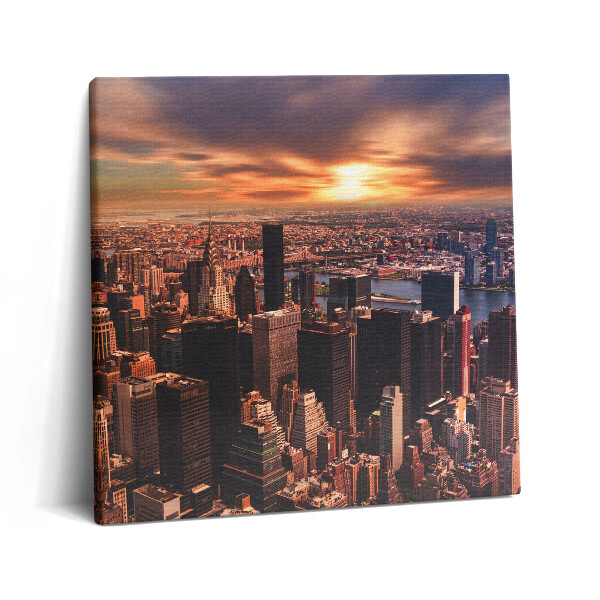 Obraz z fotografie na plátně 60x60 cm Krajina západního New Yorku