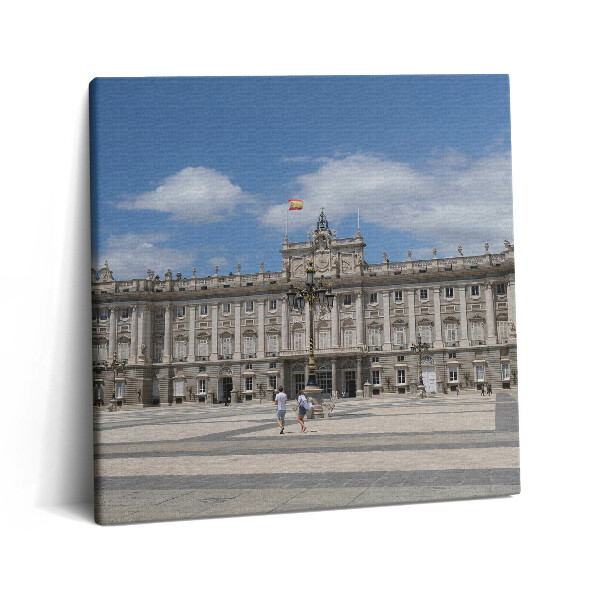Obraz na plátně 60x60 cm Historický palác v Madridu