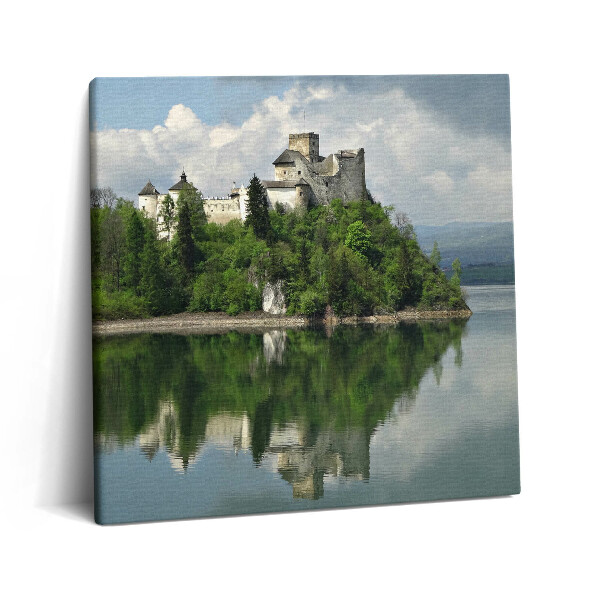 Obraz z fotografie na plátně 60x60 cm Zámek z Niedzice