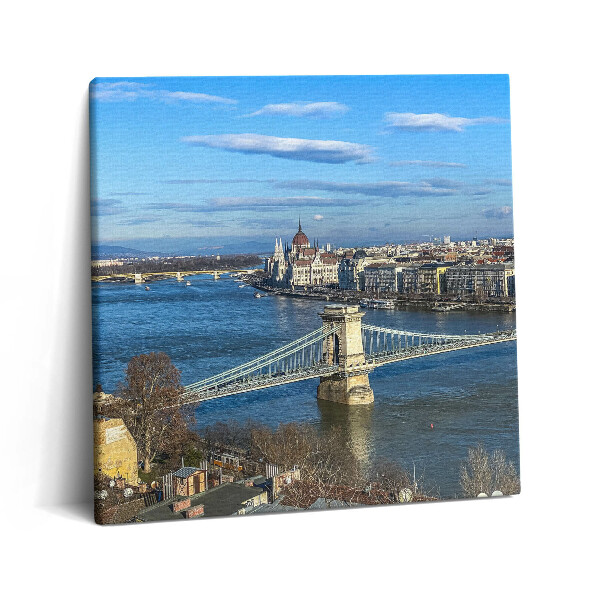 Obraz z fotografie na plátně 60x60 cm Most z Budapešti