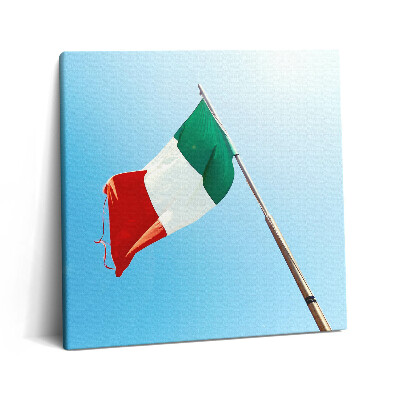 Obraz na plátně 60x60 cm Italská vlajka
