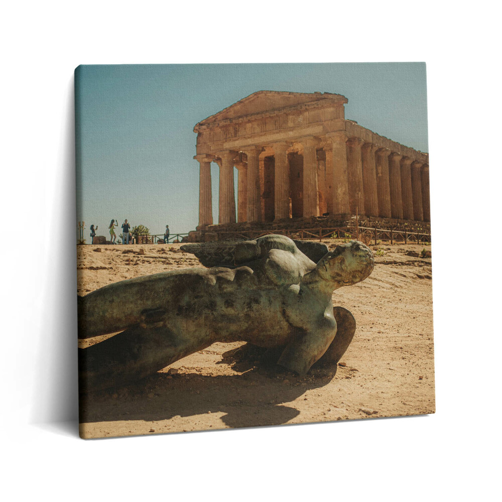 Obraz na plátně 60x60 cm Údolí chrámů na Sicílii