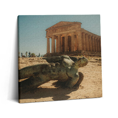 Obraz na plátně 60x60 cm Údolí chrámů na Sicílii