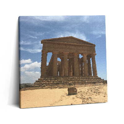Obraz canvas 60x60 cm Chrám na Sicílii v Itálii
